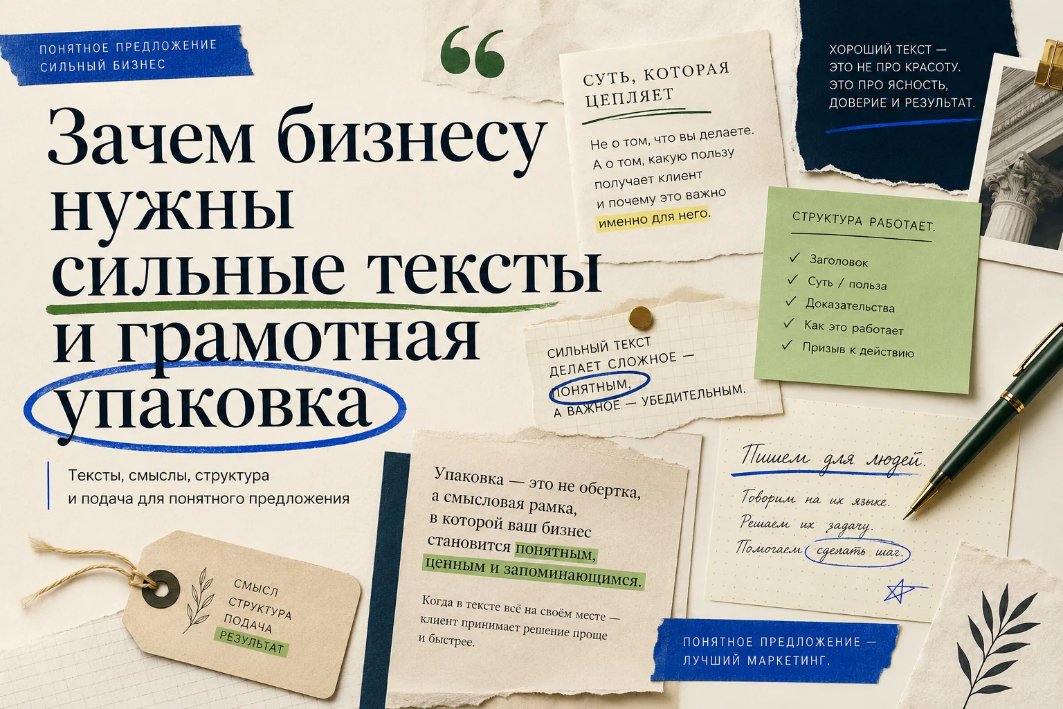 Зачем бизнесу нужны сильные тексты и грамотная упаковка