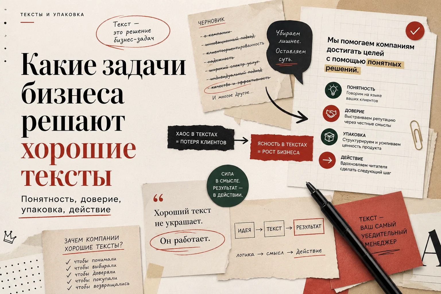 Какие задачи бизнеса решают хорошие тексты