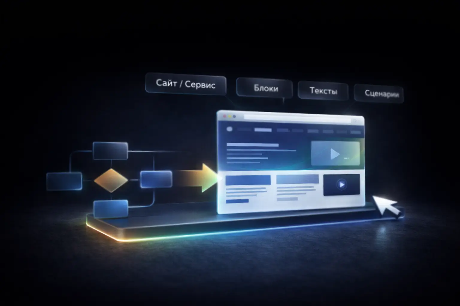 Определяем формат сайта или сервиса, блоки, тексты, сценарии и ключевые смыслы.